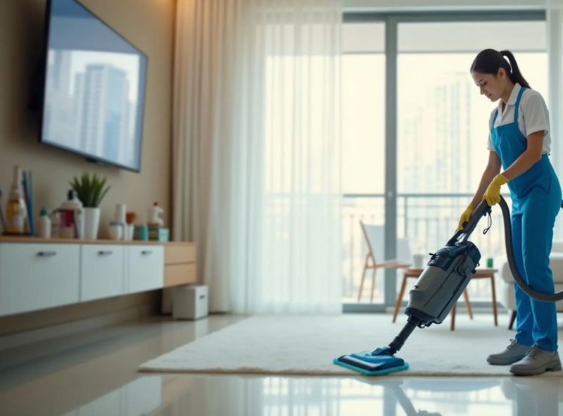 Regular cleaning maintenance of a home through routine maid service