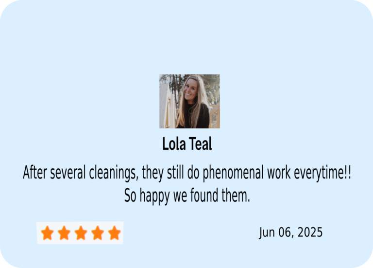house cleaning testimonials